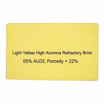 কেনা Light Yellow High Alumina Refractory Brick with 55% Al2O3 and Porosity Below 22% online manufacture