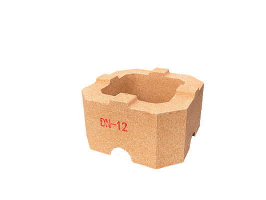 1520C উচ্চ তাপ অগ্নি ইট DN12 উচ্চ তাপ প্রতিরোধী ইট কম দৃশ্যমান porosity